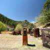 Vintage gas pump 
and other artifacts.
Mogollon, NM.