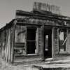 B&W perspective of the
Jicarella general store.