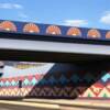 Artistically painted overpass along Interstate 25
near Las Cruces, NM.