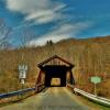 Van Tran Flat Covered Bridge.
(frontal view)