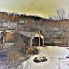 Shushan Covered Bridge.
(south angle
from above)
Shushan, NY.