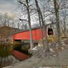 Eagleville Covered Bridge.
(reflective view)