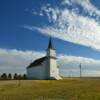 'Lone' white church.
Divide County, ND.