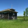 A clear-sky view of this 
old schoolhouse near
Tuttle, ND.