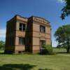 A close up view of the
historic Grand Rapids school.