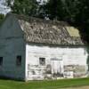 Old barn-shaped garage.
Jud, North Dakota.