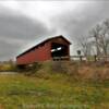 Engle Mill Road 
Covered Bridge.
Built 1877.
New Burlington, OH.