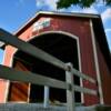 A close up view of the
Mull Covered Bridge.