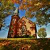 Beautiful rural church~
in mid-October.