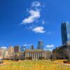 Oklahoma City Skyline &
Municipal Building Grounds.