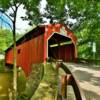 Wanich Covered Bridge.
Built 1884.
Near Eyers Grove, PA.