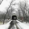 Sheards Mill Covered Bridge.
(frontal 'thru' view)