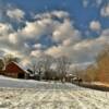 Typical east Pennsylvania
farmstead.
Bucks County.