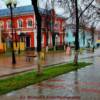 Semenov, Russia's Main Street (in an October rain)