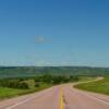 State Highway 44
As it descends toward
Lake Francis Case.