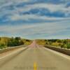 South Dakota Highway 42
Looking east from the
James River.