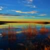 Western South Dakota's reflective blue sky