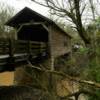 Close up view of the 1875 Harrisburg Covered Bridge.
Sevier County.