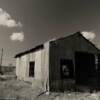 Stiles, Texas.
Rustic old sheet metal shed.