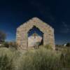 1860's stone church.
(frontal view)
Adamsville, Utah.