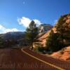 Zion National Park.
'looking west'
in mid-evening.