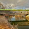 Hammond Covered Bridge.
(reflective view)
Otter Creek.