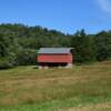Picturesque red loft barn.
Albemarle County.