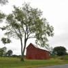 Beautiful burgundy shed barn.
Buckingham County.