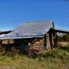 A close up view of this
antique garage in
Halifax County.