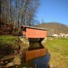 Fish Creek Covered Bridge~
(built 1881)
Near Hundred, WV).