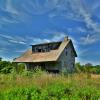 100-year old abandoned
farm house.  
(west angle)