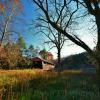 Hoke's Mill Covered Bridge~
(In evening twilight)
Near Ronceverte, WV.