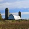 Quonset barn & silos.
Northern Wisconsin.