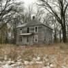 A close up view of this
long abandoned home.
Eau Claire County, WI.