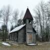 Close up view of this old
Estonian chapel.