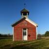 Another blue sky day at this
quaint old schoolhouse.
Near Augusta, WI.