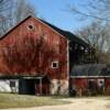 Another vintage old block barn near Hartford, WI.