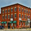 Lancaster, Wisconsin.
Historic (late 1800's)
Red brick buildings.