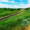 Railway & "greenery" near Wyarno, Wyoming