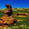 Eccentric rock formations-central Wyoming's interior