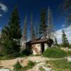 Old flagstone house.
(west angle)
Snowy Range Pass.