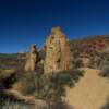 Geological stalagmites.
Rogers Canyon Road.
Laramie County.