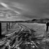 Black & white perspective
of this rutted ranchers trail.
Laramie County.