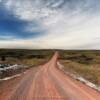 Hat Creek Road.
Looking west.
Niobrara County.