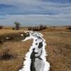 Contrasty frozen creek.
Near Slater, WY.