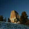 Evening view of
Devils Tower.