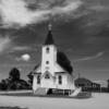 Black & white perspective of the Lutheran Church.
Burns, WY.