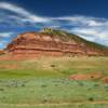 Beautiful red escarpment.
Norwood backroad.