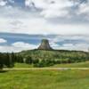 Another southern view of
Devil's Tower in July.