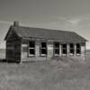 Abandoned 1922 rural community hall.
Weston County.